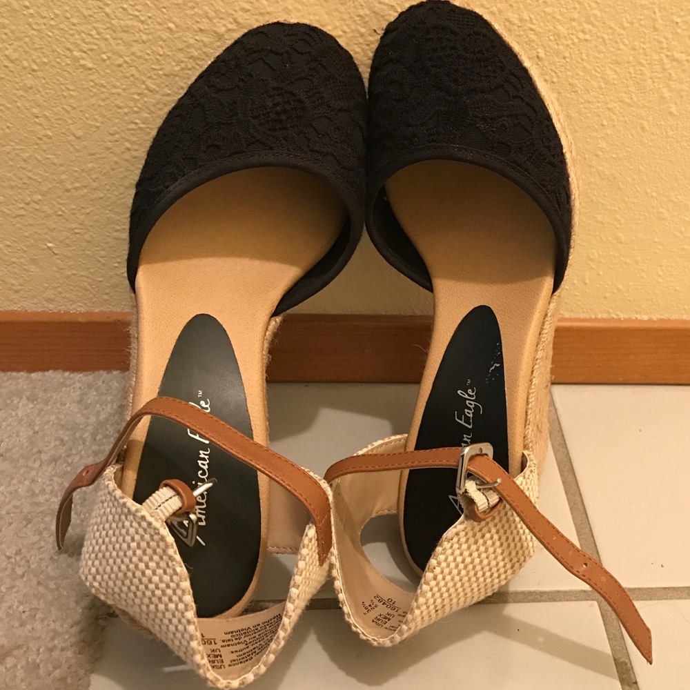 American Eagle high wedge espedrilles